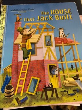 Vintage Little Golden Book Classic - The House That Jack Built Collectible